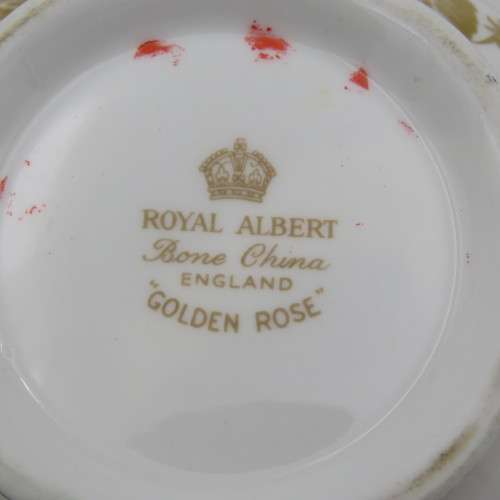 Vintage Royal Albert golden rose sugar bowl
