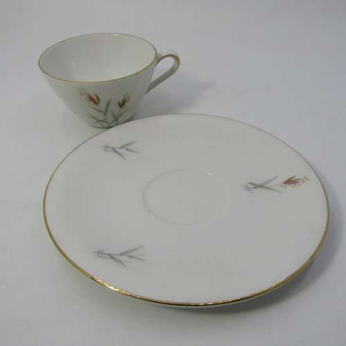 Vintage Bavaria `Seltmann Weiden` West German porcelain tea set for two