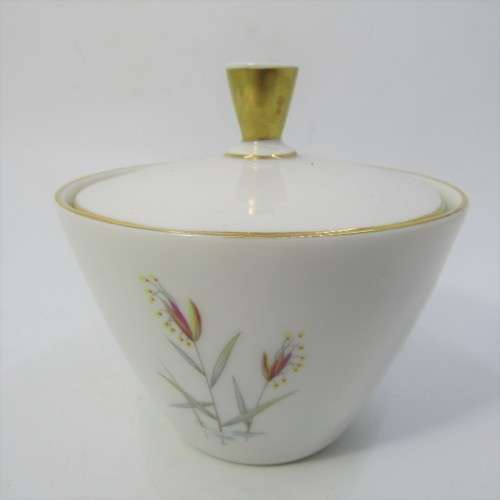 Vintage Bavaria `Seltmann Weiden` West German porcelain tea set for two