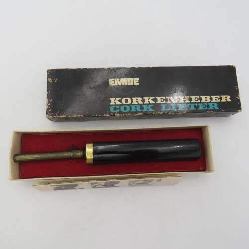 Vintage Emide cork lifter in original box
