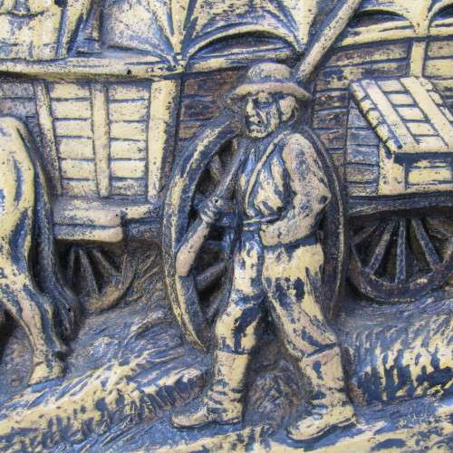Vintage Voortrekker foam wall plaque - 42 x 22cm