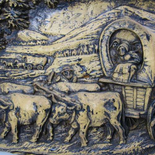 Vintage Voortrekker foam wall plaque - 42 x 22cm