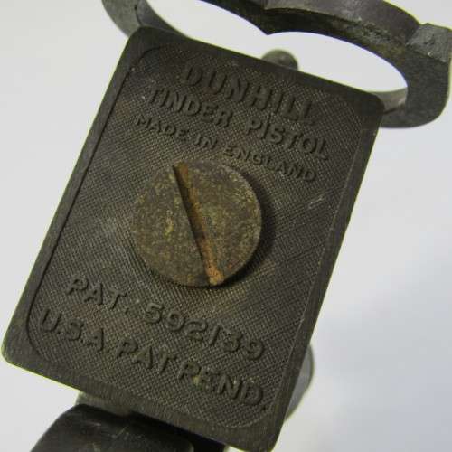Vintage Dunhill Tinder Pistol table lighter - stand leg broken