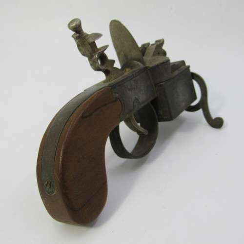 Vintage Dunhill Tinder Pistol table lighter - stand leg broken