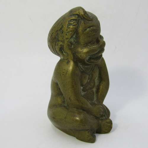 Vintage brass pixie figurine