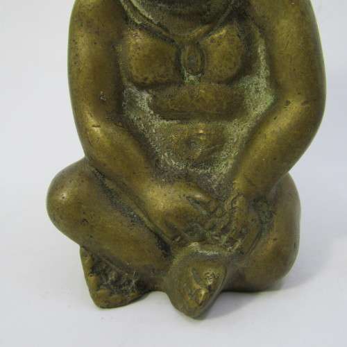 Vintage brass pixie figurine