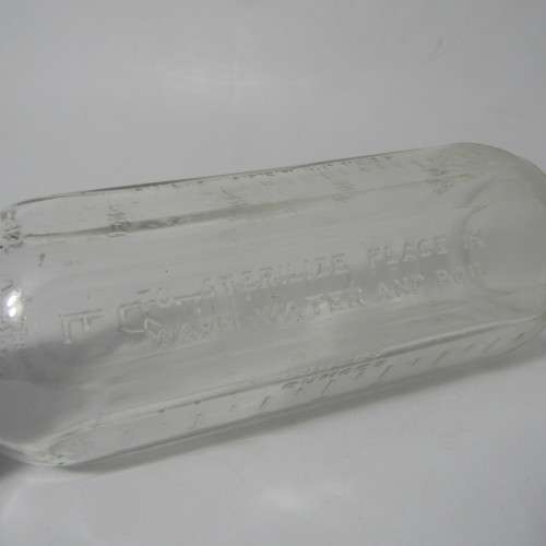Vintage Freflo glass baby bottle made in Birmingham