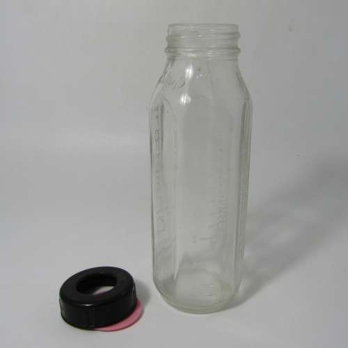 Vintage Freflo glass baby bottle made in Birmingham