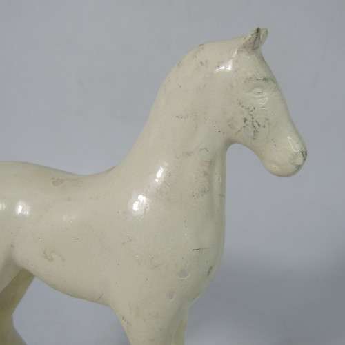 Vintage White Horse Scotch Whiskey horse figurine