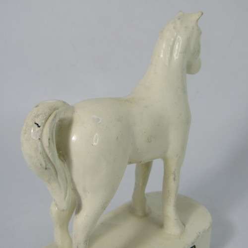 Vintage White Horse Scotch Whiskey horse figurine