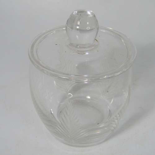 Vintage cut glass sugar bowl