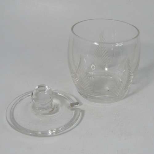 Vintage cut glass sugar bowl