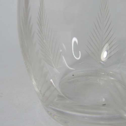 Vintage cut glass sugar bowl