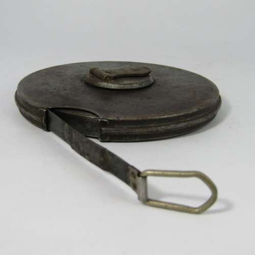 Vintage John Rabone and Sons 100ft No. 435 metal measuring tape