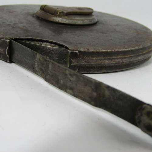 Vintage John Rabone and Sons 100ft No. 435 metal measuring tape