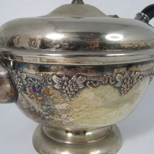 Vintage silverplated tea set with tray