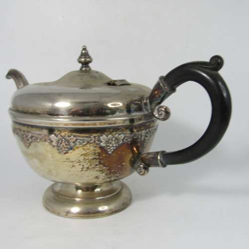 Vintage silverplated tea set with tray