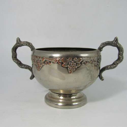 Vintage silverplated tea set with tray