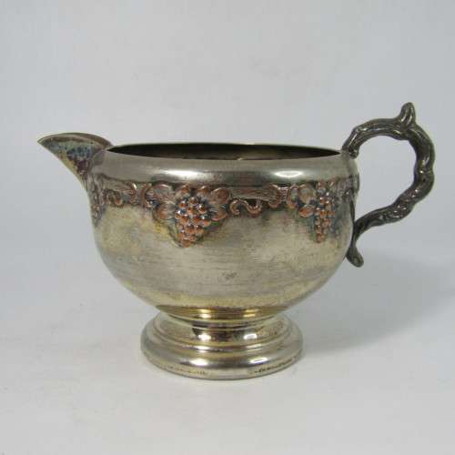 Vintage silverplated tea set with tray