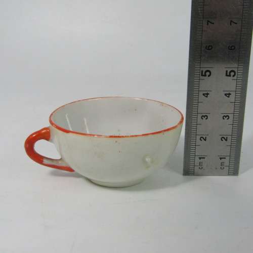 Vintage Childs Coffee set trio with Mickey Mouse picture