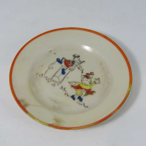 Vintage Childs Coffee set trio with Mickey Mouse picture