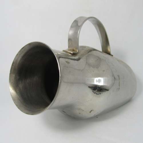 Vintage Anchor stainless steel urine vessel - Military Hospital use - numbered 18-970-1998