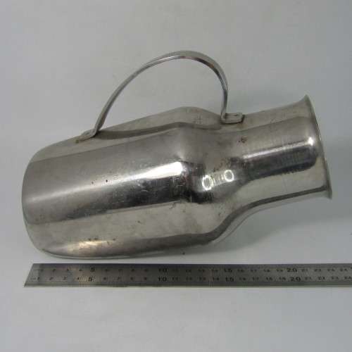 Vintage Anchor stainless steel urine vessel - Military Hospital use - numbered 18-970-1998
