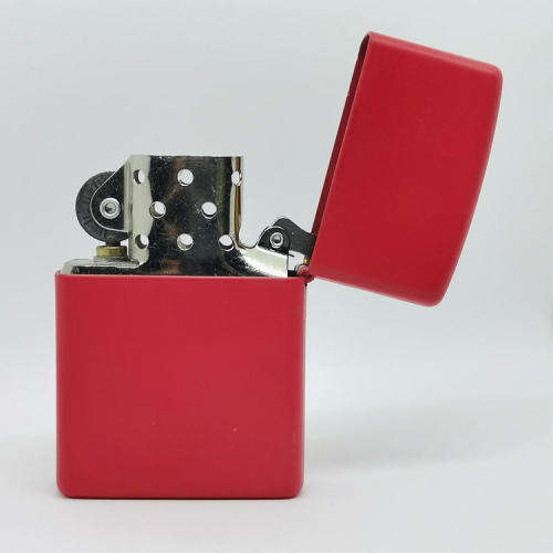 Original Red Zippo with SADF Sergeant Major crest