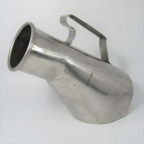 Vintage stainless steel urine vessel - Military Hospital use - 18-970-1998