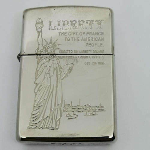 Original Zippo with Statue of Liberty