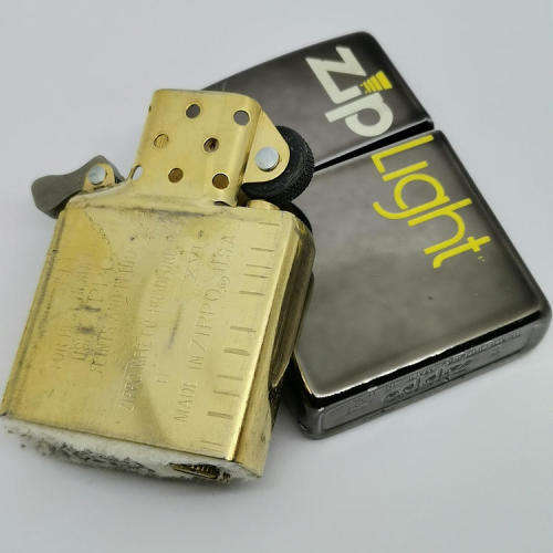 Original ZipLight gun metal zippo lighter