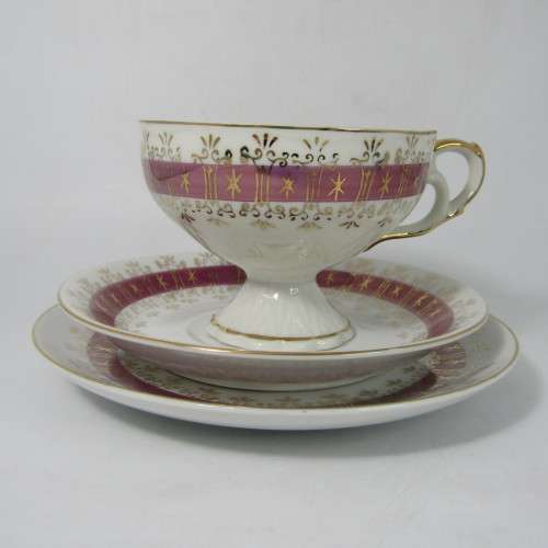 Beautiful vintage porcelain trio