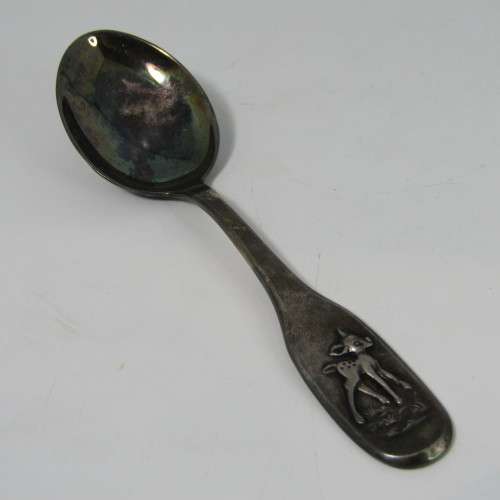 Vintage Bambi porridge bowl and spoon in original box marked 1960WDP - LW90