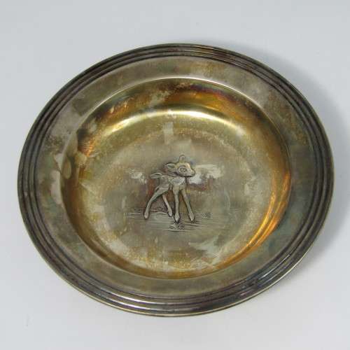 Vintage Bambi porridge bowl and spoon in original box marked 1960WDP - LW90