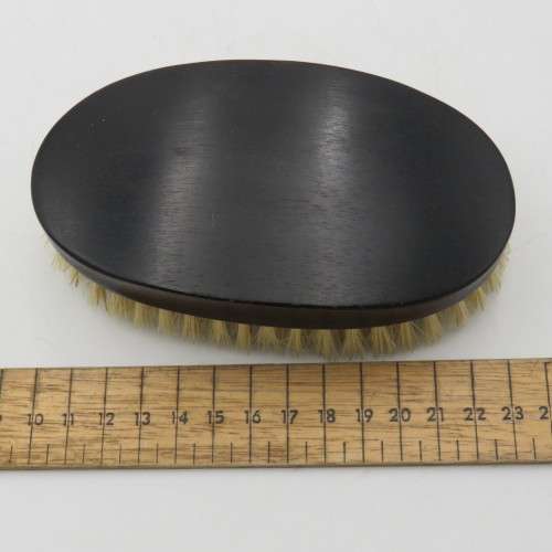 Pair of real ebony wood clothes brushes
