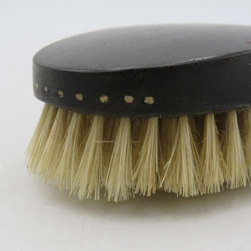 Pair of real ebony wood clothes brushes