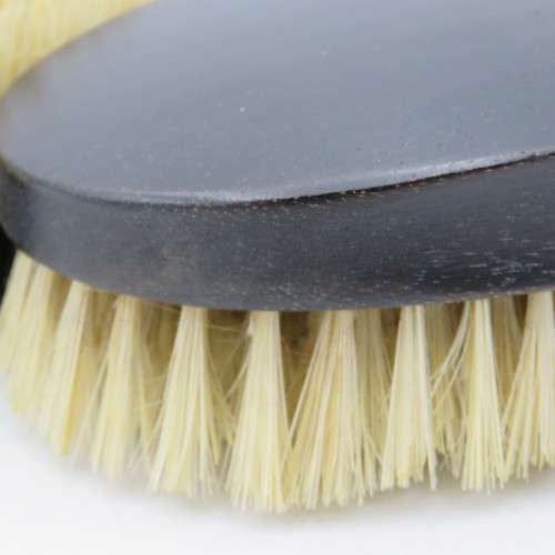 Pair of real ebony wood clothes brushes