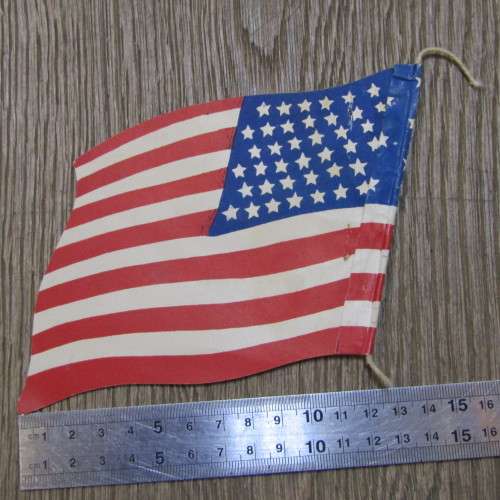 Lot of 15 bunting paper flags - vintage