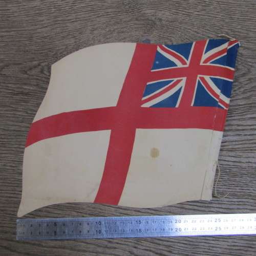 Lot of 14 bunting paper flags - vintage