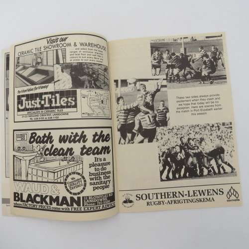 WP Rugby official programme - WP vs EP - 09 Sept 1989