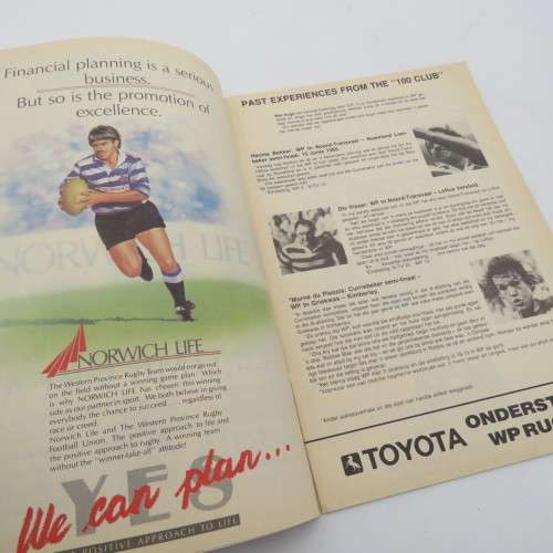 WP Rugby official programme - Norwich WP vs O-Tvl DS Security - 08 June 1991