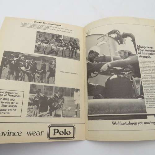 WP Rugby official programme - Norwich WP vs O-Tvl DS Security - 08 June 1991