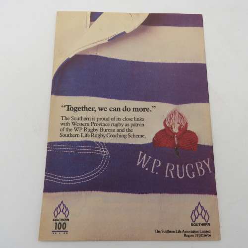 WP Rugby official programme - Norwich WP vs O-Tvl DS Security - 08 June 1991