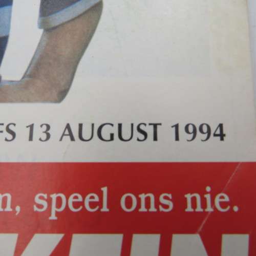 WP Rugby official programme - Norwich Life WOP vs Minolta OFS - 13 Aug 1994