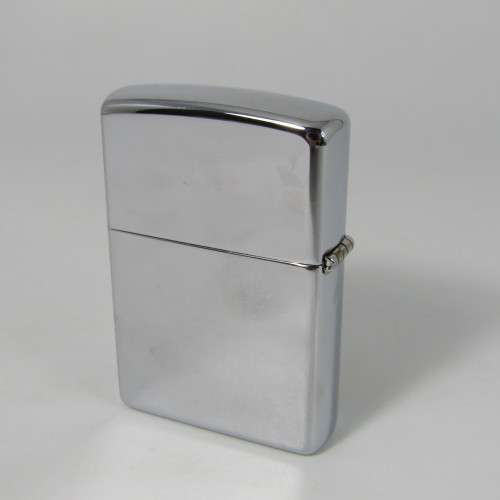 Original Stainless Steel Zippo with Lion printing - excellent condition