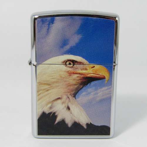 Original Stainless Steel Zippo with Eagle printing - excellent condition