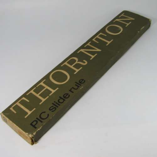 Thorton PIC slide ruler - vintage - excellent condition - in case with instructions