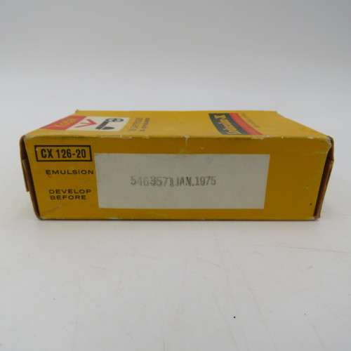 Kodacolor-X CX 126-20 cartridge in box unused - Expired Jan  1975