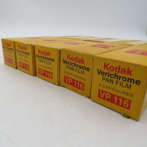 Lot of 10 film Kodak verichrome pan VP 116 - Expired March 1977 unused and unopened
