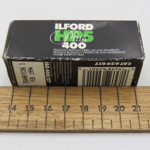 ILFORD HPS400-120 film - expired Feb 1994 - unused in box
